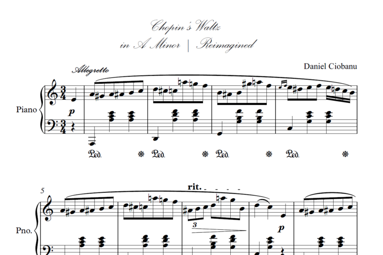 Chopin’s Waltz in A Minor | Reimagined